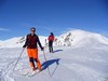 Domenico e Davide, con sullo sfondo il Monte Bregagno.