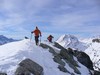 Milvia sulla cresta che porta alla cima.