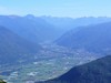 Panoramica sulla piana di Bellinzona.