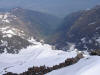 Dalla cima del Pizzo del Diavolo  di Malgina 2926 m ,con il fondovalle della Val Malgina.