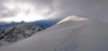 Il dosso sottostante l'Alpe Marnotto 1614 m, a sx il Monte Bregagno 2107 m nelle nebbie.
