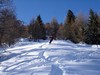 "Arriva", Gianluca durante la discesa dal Monte Pisello 2272 m.