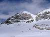 Lo Zapporthorn 3152 m, con il canale d'accesso alla cima.