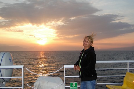 Rientro all'alba.