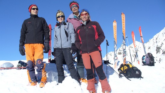 Foto di gruppo sulla cima.