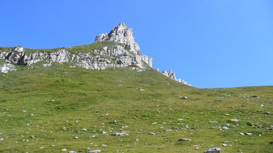 Le cime aguzze nei pressi del Passo del Sole.