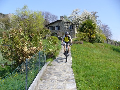 Mauro in discesa...