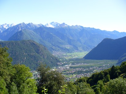 La valtellina verso Sondrio.