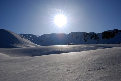 Controluce in Valle Forcola verso la quota 2822 m.