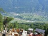 Uno sguardo su Traona con la nuova tangenziale in costruzione.
