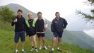 Mauro, Eliana, Fulvio e Daniele in posa al Rifugio Giovo.