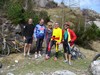 Foto di gruppo nel punto più alto di salita.