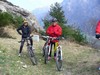 Milvia e Teo si preparano alla discesa.