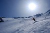 Discesa dal ripido versante WNW del Piz Fless 3020 m Val Torta.