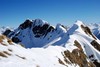 La quota 2353 m e a sx il Ponteranica Orientale 2378 m.