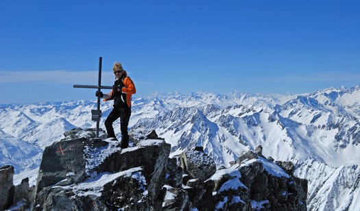 In ricordo di Milvia in cima all'Oberalpstock 3328m.