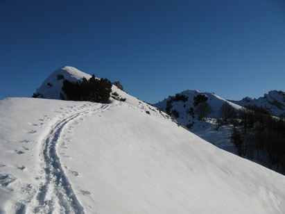 Cima di Oress a destra la cima Mosè.