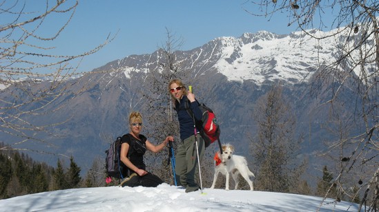 Eliana, Milvia, Poldo in posa.