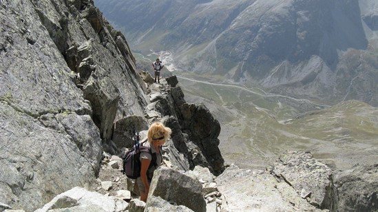 Uno sguardo verso il passo del Giuglia.