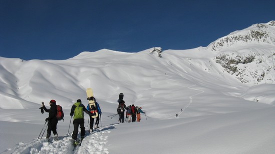 Un gruppo di misti mi precede.