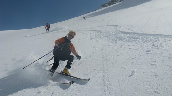 Puro divertimento al Piz Laschadurella.