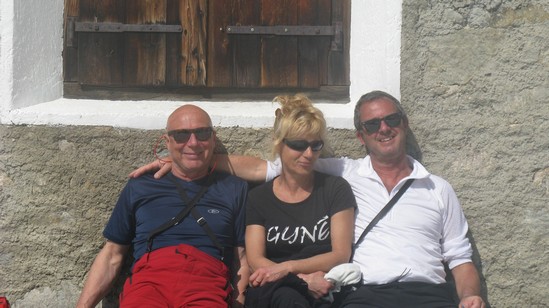 Sosta all'Alp Laschadura.