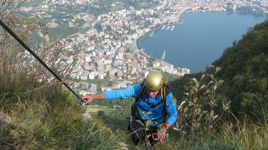 Arrivo alla fine ferrata.