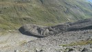 Rock glacier all' inizio della salita verso la Forcla Albana.