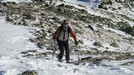 Paolo arriva in sul Piz Dora.