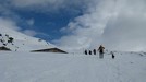 Arrivo a Maranguns sul filo a dx la capanna Cler.