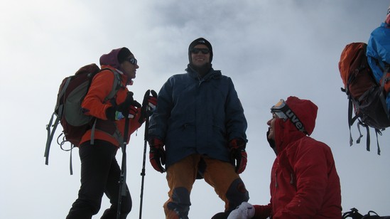 In pausa sulla cima.