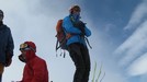 In pausa sulla cima.