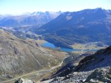 Sguardo sui laghi di St. Moritz.