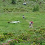 Nei pratoni verso il Col d'Anzana.
