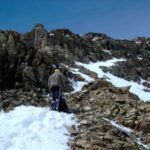 Partenza per la cima, passando per la cresta.
