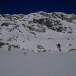 Salendo lentamente verso la cima.