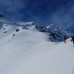 Poco sopra la quota 2500 m con a sinistra parte della quota 2611 m e la Cima da Murtaira 2858 m.